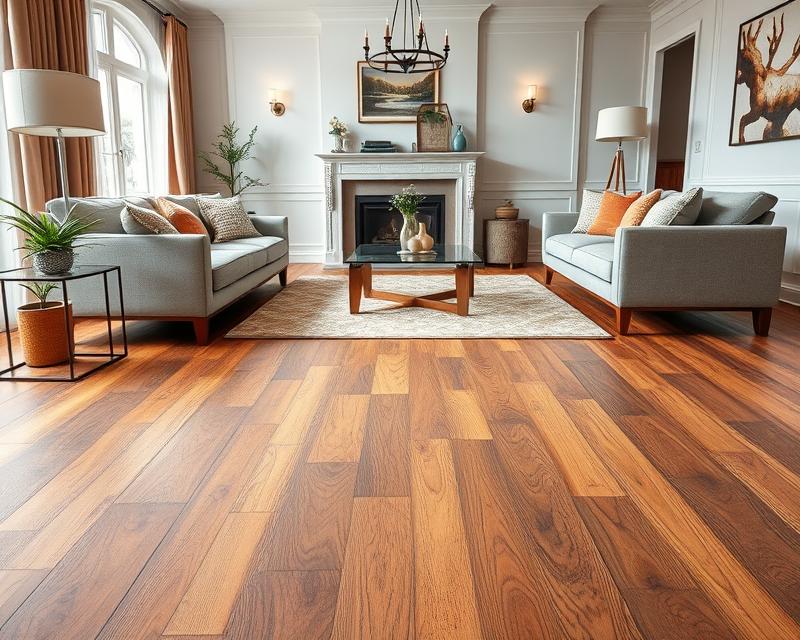 Drewniana podłoga w salonie – trwałość, estetyka i unikalne wzory Drewniana podłoga w salonie – trwałość, estetyka i unikalne wzory