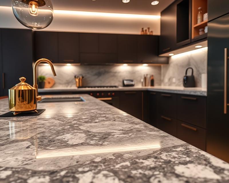 Kuchnia z granitowym blatem – trwałość, elegancja i inspiracje wnętrz Kuchnia z granitowym blatem – trwałość, elegancja i inspiracje wnętrz