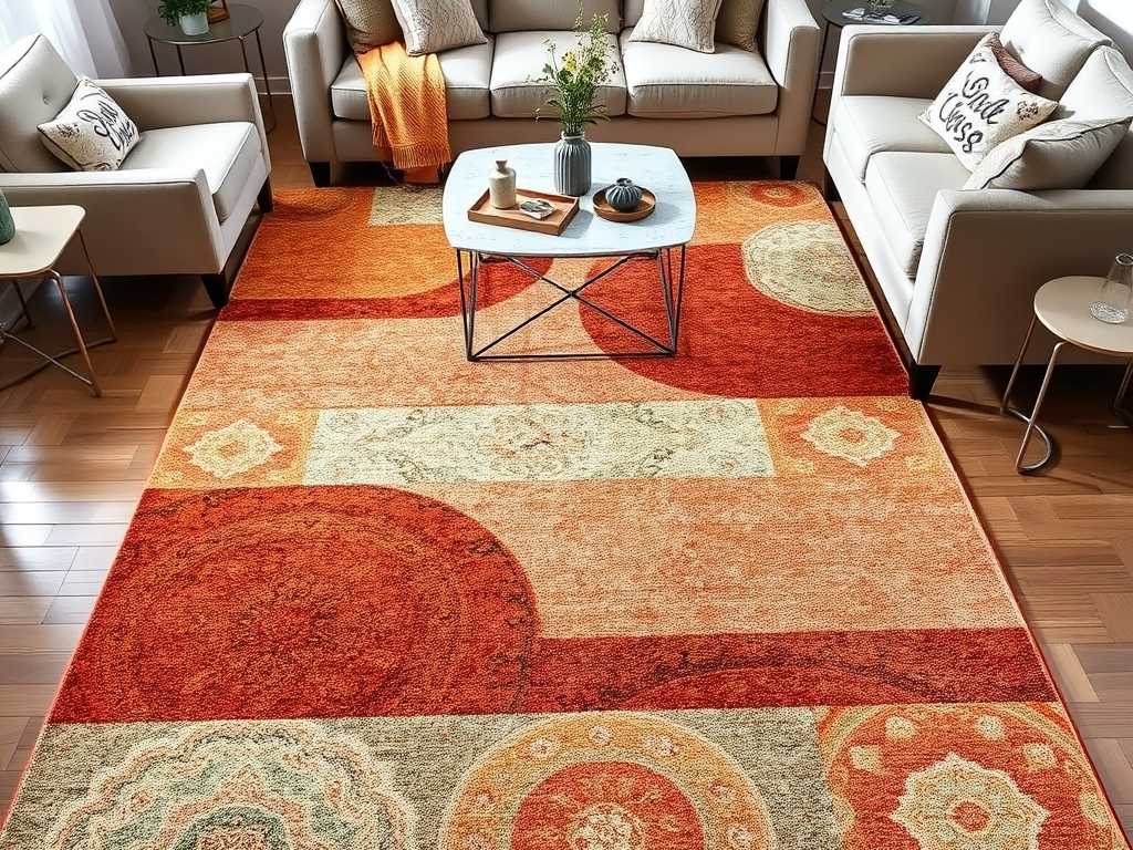 Dywan w salonie – jak ułożyć go względem mebli, by stworzyć funkcjonalną i przytulną przestrzeń