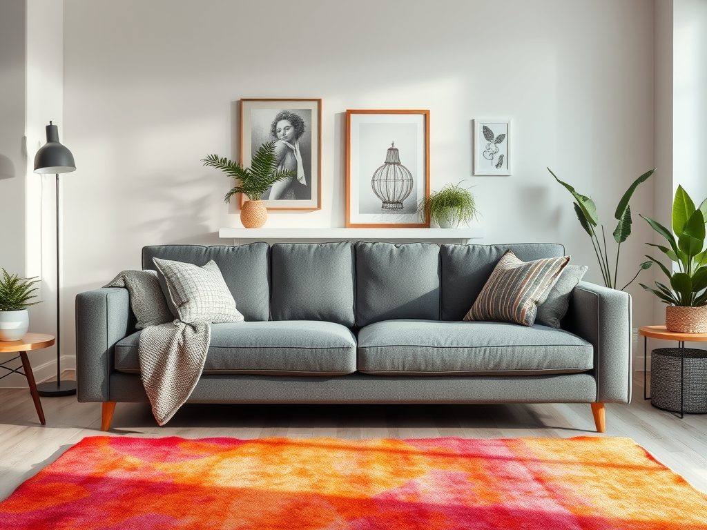 Kolor dywanu do szarej kanapy: jak znaleźć balans między stylem, funkcją i charakterem wnętrza