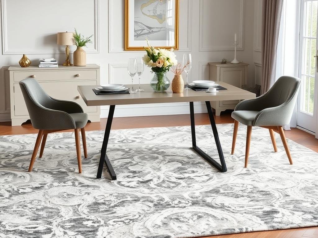 Jak wybrać rozmiar dywanu pod stół, by zapewnić komfort i estetykę wnętrza