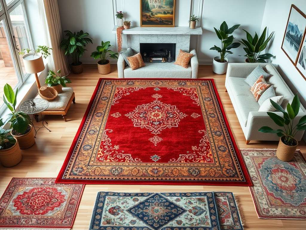 Duży dywan czy kilka małych: jak dobrać rozmiar i układ do funkcji i przestrzeni wnętrza